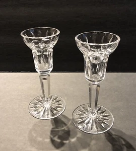 Vintage Waterford Marquis Crystal Taper Candle Holder Calais Pattern Set - Picture 1 of 6