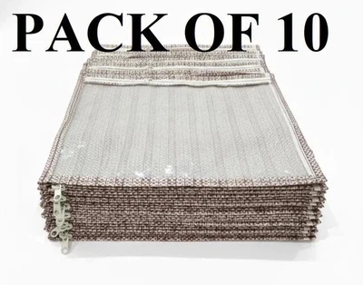 Set Of 10 Single Packing Saree Cover Clothes Garment Sari Storage Box Bags Carry - Image 1 of 3