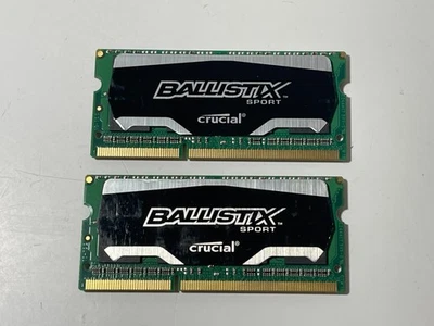 Crucial Ballistix Sport 8 GB (2 x 4 GB) DDR3 1866 MHz SODIMM Laptop Memoria RAM Foto 1 de 4