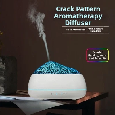 Mini Home Aromatherapie Diffusor Luftbefeuchter Hochfrequenz Nebel rissige Textu - Bild 1 von 4