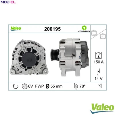 ALTERNATOR 200195 FOR PEUGEOT PARTNER/TEPEE/Box/Body/MPV/Platform/Chassis RCZ - Image 1 of 4