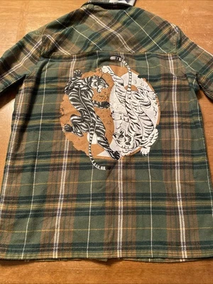 Sudadera con Capucha de Franela Empyre Talla Pequeña Tigres Yin Yang Estampado Trasero Ver Fotos Sin Cuerdas Foto 1 de 4