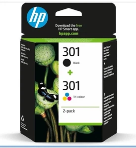 Cartuchos de tinta HP 301 negro y color N9J72AE DeskJet 1000 1010 1050 1510 2050 - Imagen 1 de 1