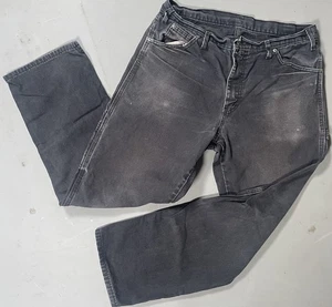 Vintage Dickies Carpenter Workwear Faded Black Grunge Skate Pants Men's 32x29 - Picture 1 of 6