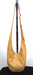 Tana & Hide Tan Brown Leather Crossbody Hobo Purse - Picture 1 of 14