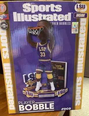 Shaquille O'Neal LSU Tigers Sports Illustrated качающаяся голова новый в коробке  - Изображение 1 из 3