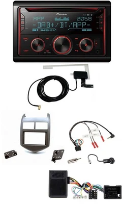 Pioneer 2DIN Lenkrad DAB USB CD Bluetooth Autoradio für Chevrolet Aveo ab 11 dun - Bild 1 von 4