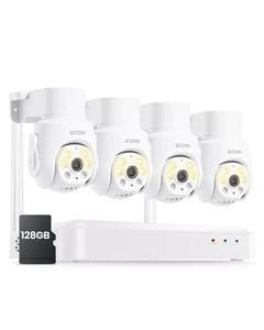 8 Channel 3K Wi-Fi 6 Security Camera System with 128G SD Memory Card for 24/7... - Picture 1 of 9