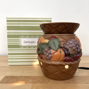 Scaldacera Cornucopia Raccolta Scentsy Ceramica Elettrico Autunno Ringraziamento Decorazione - Foto 1 di 18