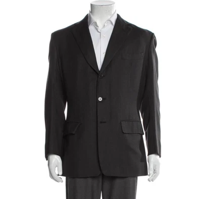 Blazer Anderson & Sheppard Savile Row London Birdseye Azul Marino Talla: Grande 40R Foto 1 de 4