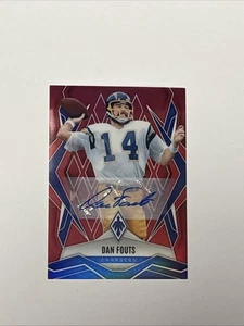 Dan Fouts 2025 Panini Phoenix Football Base Auto #18 Red /99 Chargers KG - Picture 1 of 2