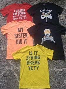 5 Boys Childrens Place Tees Size 16 EuC Eaxh Only Worn 1x - Picture 1 of 4