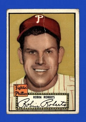 1952 Topps Set-Break # 59 Robin Roberts LOW GRADE (crease) (black back) - Image 1 of 2