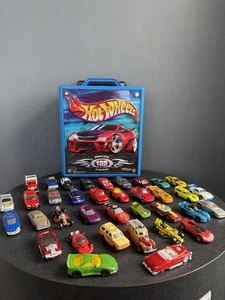 Vintage Lot 36 Hot Wheels Majorette Impy + With Rolling Case - Picture 1 of 21