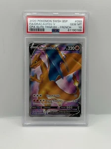 Champion’s Path Charizard V SWSH050 French Dracaufeu PSA 10 Gem Mint - Picture 1 of 3