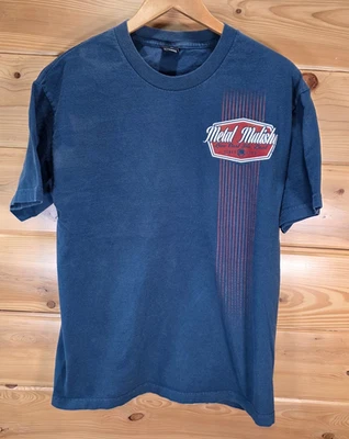 Camiseta De Colección Metal Mulisha Hombres Grande Desvanecimiento Distress Mancha LEER Y2K Grunge Skate Foto 1 de 4