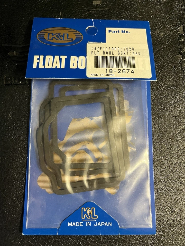 Прокладки для плавающих чаш K&L Supply 18-2674 11009-1028 Kawasaki или Honda CB750 1969-76 - Изображение 1 из 1