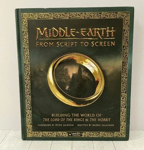 Middle-earth Script to Screen HC 1st 2017 Falconer Rice Lord of the Rings Hobbit - Picture 1 of 10