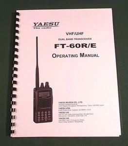 Yaesu FT-60R/E Instrukcja - Pokrowce na karty premium i papier 28 funtów! - Zdjęcie 1 z 1