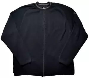RIPCURL Men Medium Black Cotton Acrylic Blend Full Zip Long Sleeve Sweater - Picture 1 of 18