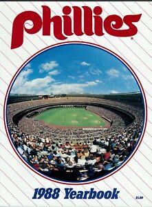 1988 Philadelphia Phillies MLB Yearbook jmc2