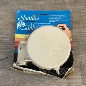 Vintage Sunline 40' Retractable Clothesline Reel Model R400 Indoor Outdoor - Picture 1 of 9
