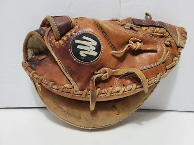 Vintage Macgregor MM110 Catchers Glove Deep Grip Pocket Full Grain Leather RHT - Image 1 of 4