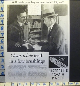 1929 LISTERINE TOOTH PASTE PHOTO STORE HYGIENE DENTIST HEALTH H10 - Picture 1 of 1