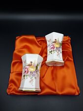 Royal Crown Derby 'Derby Posies' Pair of Hexagonal Vases with Box-1st Quality 