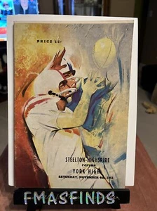 SI 1961 STEELTON HIGHSHIRE v YORK HIGH SCHOOL Football Program PA Pennsylvania - Picture 1 of 5