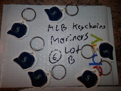 Seattle Mariners Key chain lot (6)  NEW VTG 1993 90's Lot B rubber keychain - Image 1 of 4