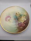 Antique Thomas Sevres Bavaria Circa 1905 Signed Hand Paint Signed Plate  Roses