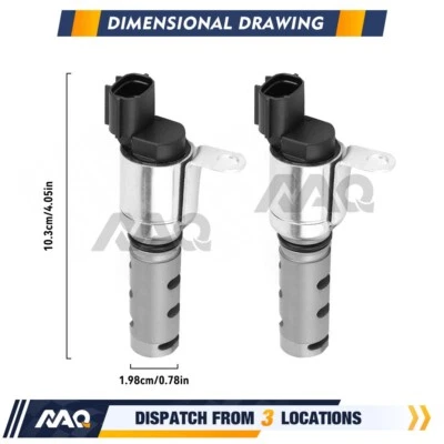 Solenoide de distribución de válvula variable 2 piezas para Toyota Venza 2,7 L 2009-2015  Foto 1 de 4