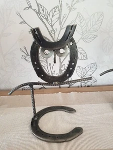 Eule aus Hufeisen - Pferde Deko - Bild 1 von 3