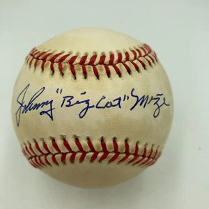 Johnny Big Cat Mize Signed Official American League Baseball JSA COA - Picture 1 of 4