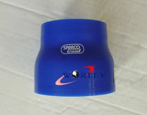 Manguera reductora recta de silicona de 3"- 4" pulgadas 76 mm a 102 mm tubo acoplador azul - Imagen 1 de 4