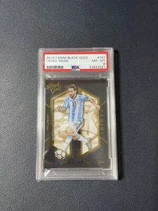 2016 Panini Black Gold #147 Lionel Messi Argentina PSA 8 GOAT - Picture 1 of 3