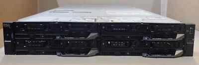 Dell PowerEdge FX2S 4-Node Chassis +4x FC640 8x Gold 6126 768GB RAM 2x 480GB SSD - Image 1 of 4