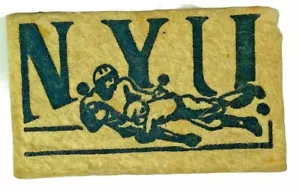 RARE VINTAGE Football Candy Felt Badge 1950’s NYU VIOLETS - Bild 1 von 5