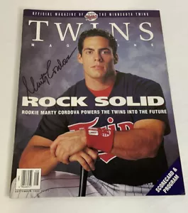 MARTY CORDOVA Autographed Magazine signed autograph Minnesota TWINS - Picture 1 of 2