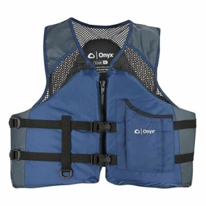 Onyx Mesh Classic Sport Adult XL Life Jacket Vest, Blue, Absolute Outdoors - Picture 1 of 2