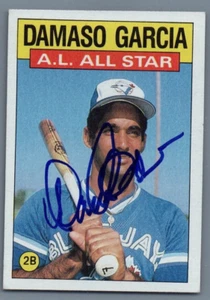 1986 Topps - All Star #713 Damaso Garcia Hand Signed Autographed Baseball Card - Picture 1 of 2
