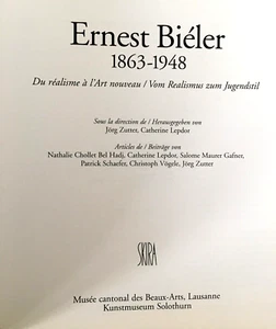 KOLLEKTIV. ERNEST BIELER 1863 - 1948. Vom Realismus zum Jugendstil. SCHWELLER / SKIRA - Bild 1 von 13