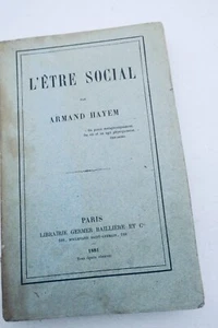 Social Hayem Das soziale Sein 1881 - Bild 1 von 7