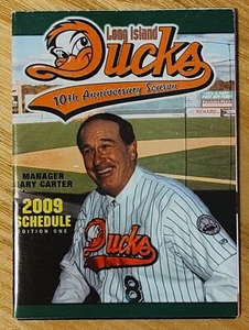 2009 Long Island Ducks Baseball Pocket Schedule Calendar Edition One GARY CARTER - Picture 1 of 6