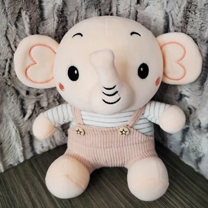 Elefante Peluche Animal Baby Shower Regalo Rosas Tirantes con Cable Corazón Oreja - Imagen 1 de 6