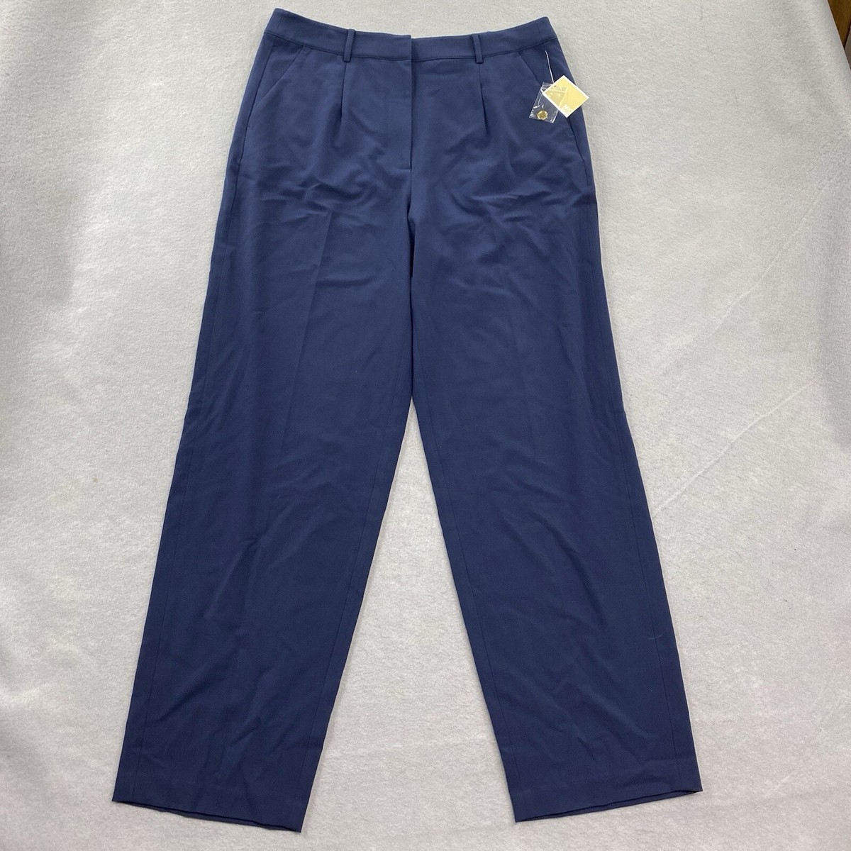 パンツ Michael Kors Woman Pants Blue Womens Ladies Michael Kors Blue Geometric Jogger Pants Size