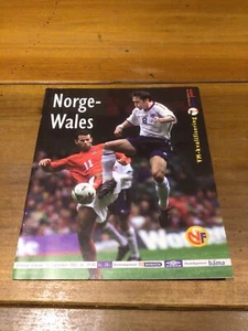 Norway v Wales World Cup Qualifier Programme 05/09/01 - Picture 1 of 3