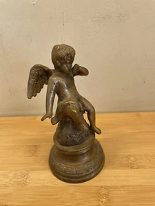 Cherubino che piange bronzo India design Maitland Smith vintage - putti / angelo - Foto 1 di 6