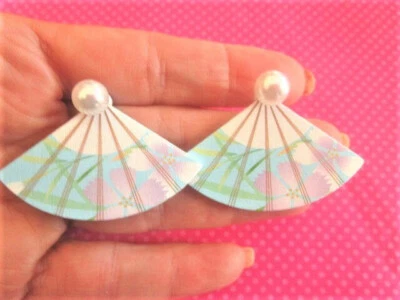 Pastel fan pearl ear jackets - Image 1 of 3